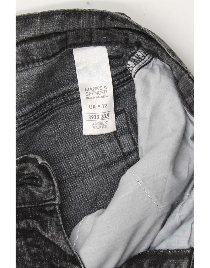 Jeans Capri da donna Marks & Spencer UK 12 medio W30 L19 cotone grigio