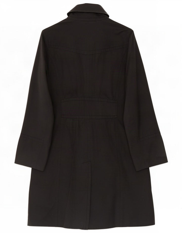 Mossimo Trench da donna UK 14 Medio Nero
