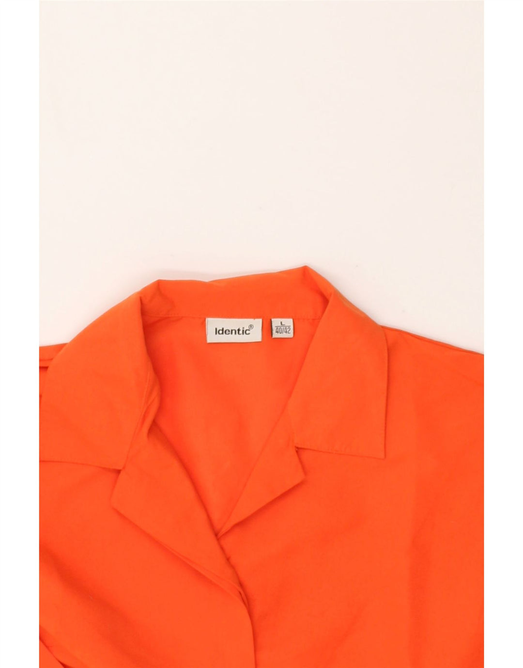 IDENTIC Womens 3/4 Sleeve Shirt Size 40/42  Large Red Polyester | Vintage Identic | Thrift | Second-Hand Identic | Used Clothing | Messina Hembry 