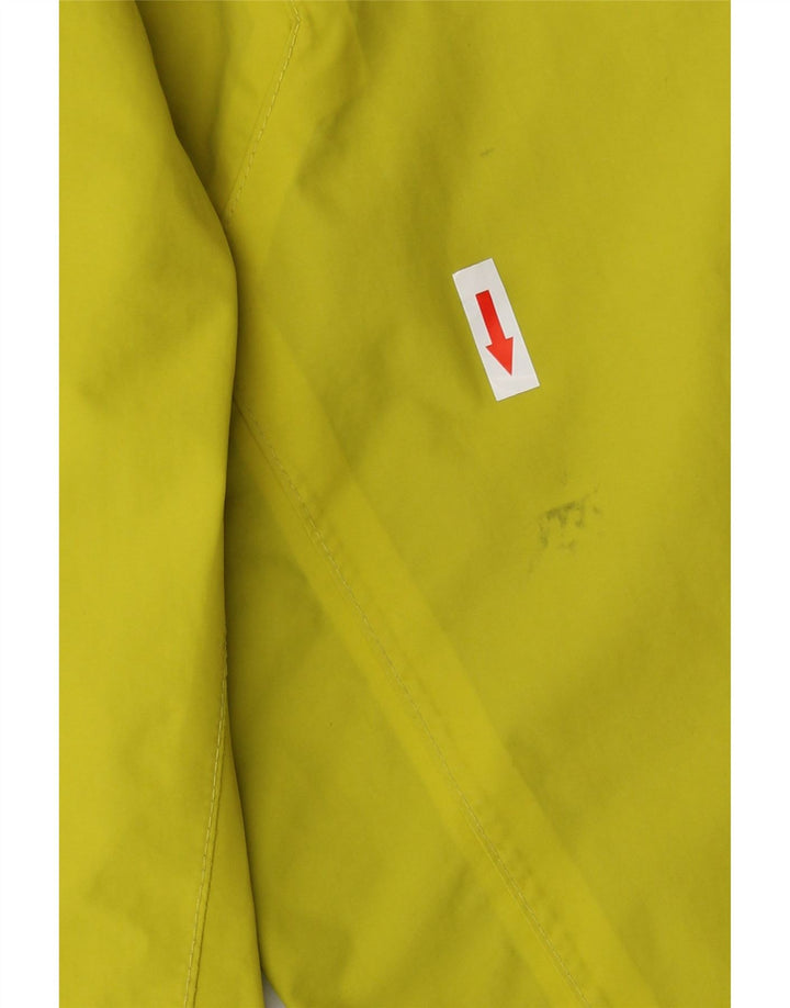 Giacca antipioggia con cappuccio da uomo Jack Wolfskin UK 38 giallo medio