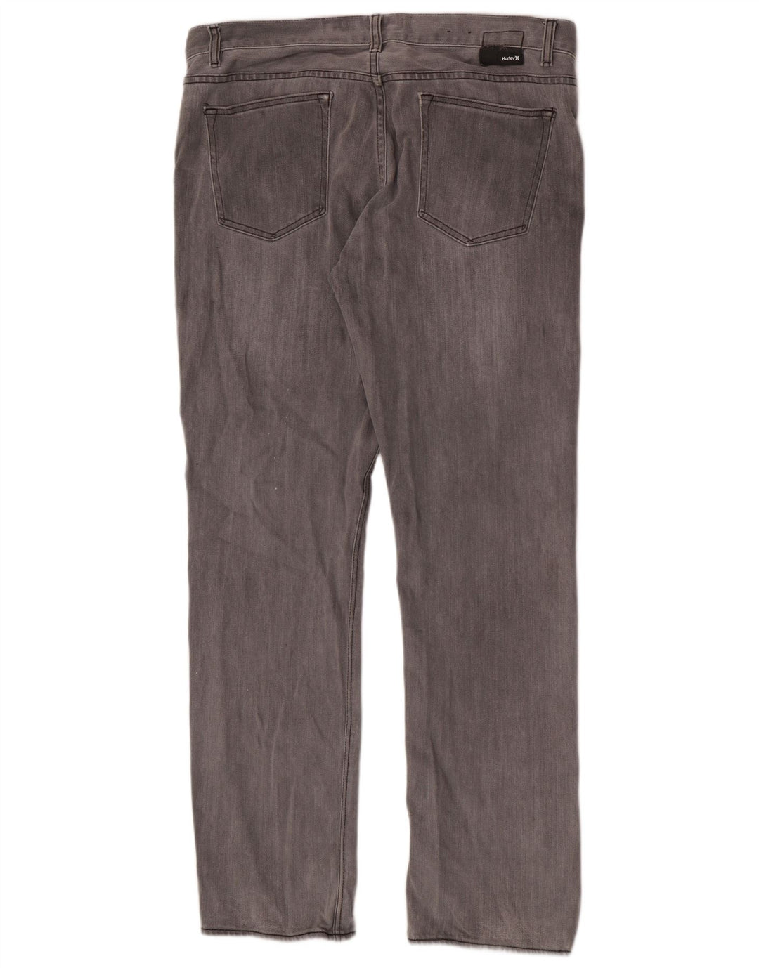 Jeans dritti da uomo Hurley W36 L33 in cotone grigio