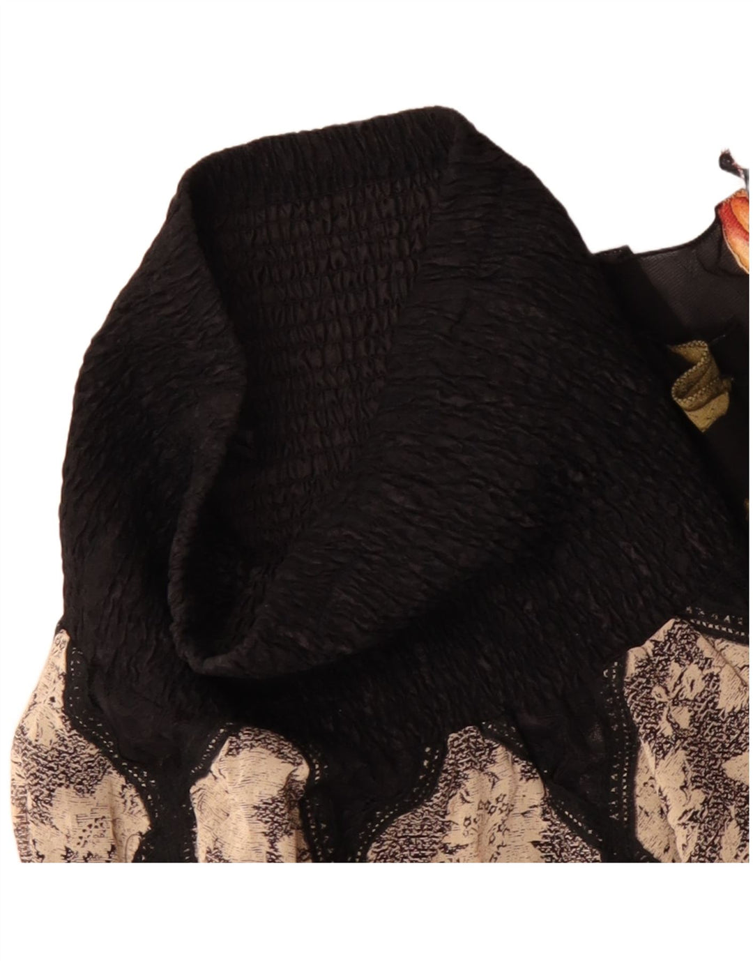 Gonna zingara asimmetrica vintage da donna W30 patchwork medio multicolore