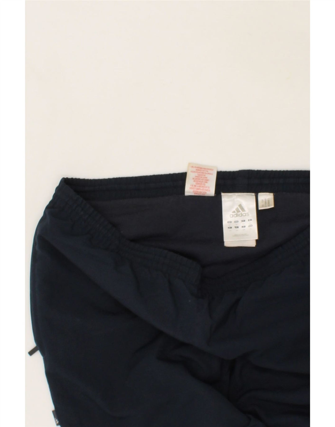 ADIDAS Boys Tracksuit Trousers 15-16 Years Navy Blue Polyester Vintage Adidas and Second-Hand Adidas from Messina Hembry 