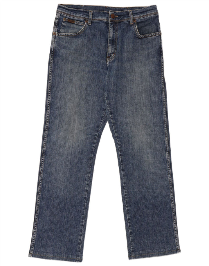Jeans dritti elasticizzati Texas da uomo Wrangler W32 L27 cotone blu