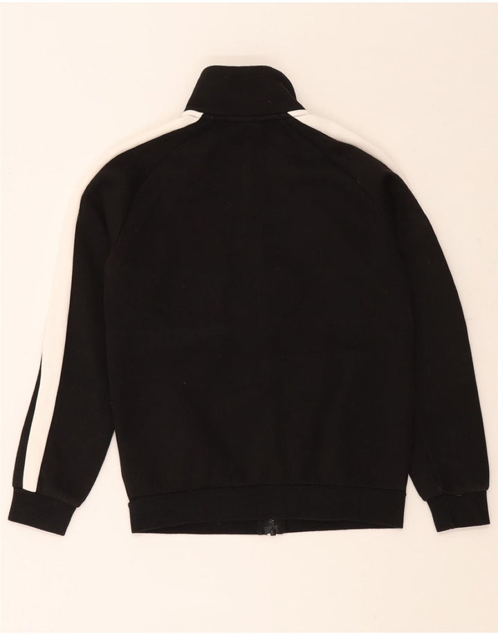 PUMA Boys Tracksuit Top Jacket 11-12 Years  Black Colourblock Cotton