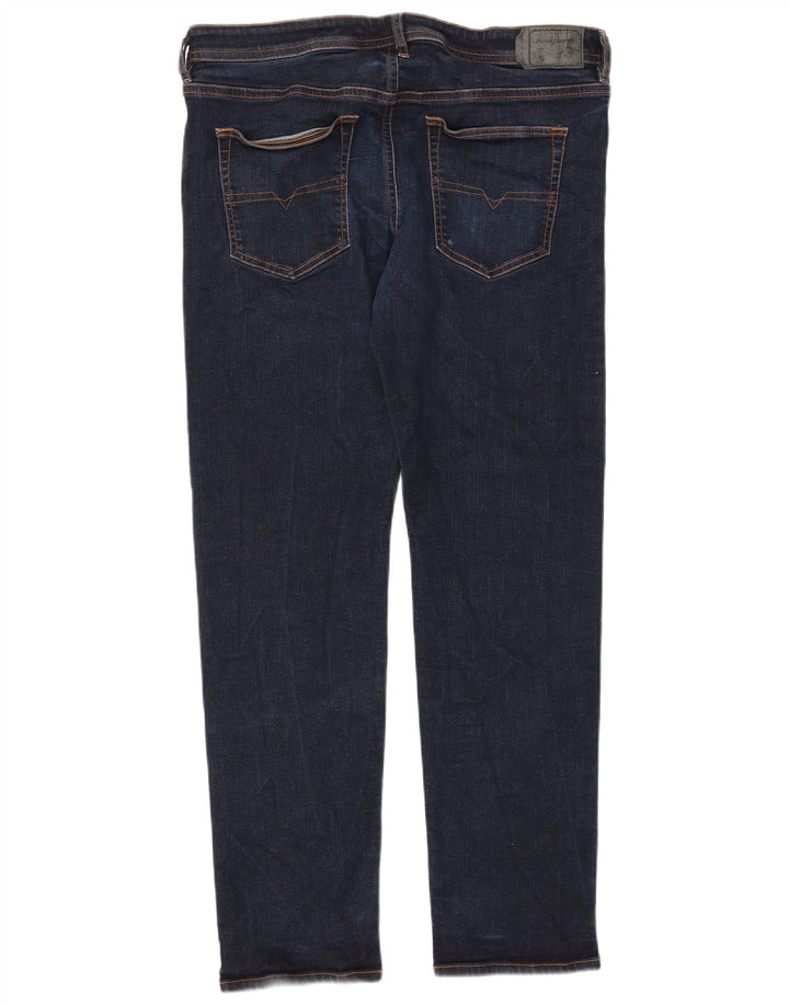 Jeans slim da uomo Diesel W38 L31 cotone blu navy