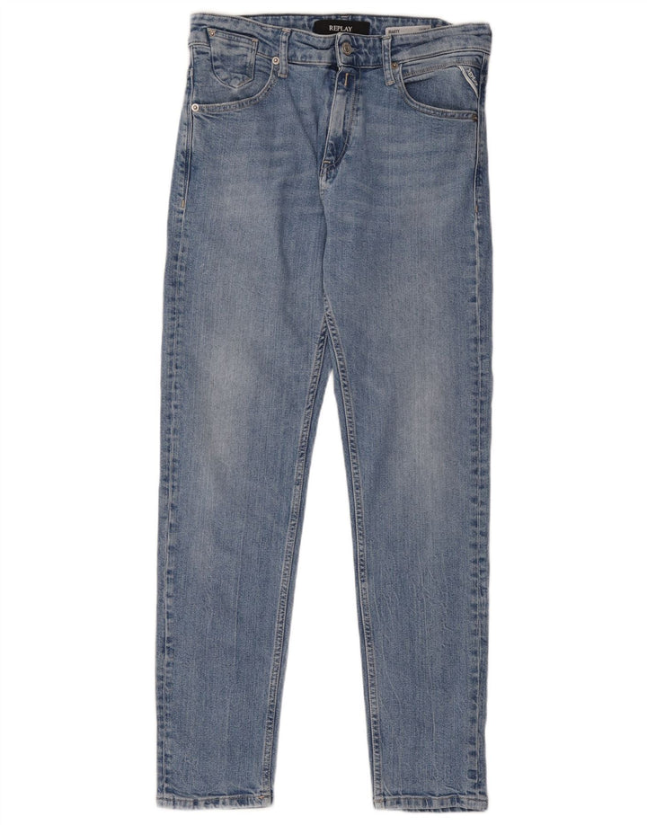 Replay Jeans slim fit Marty Boy da donna W28 L29 Blu