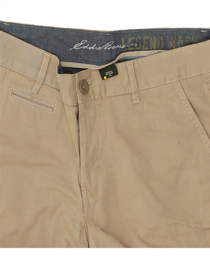 EDDIE BAUER Womens Slim Chino Trousers US 10 Large W36 L35 Beige Cotton | Vintage Eddie Bauer | Thrift | Second-Hand Eddie Bauer | Used Clothing | Messina Hembry 