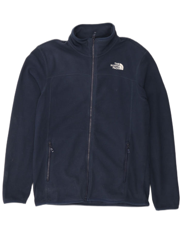 Giacca in pile da uomo THE NORTH FACE UK 38 Poliestere blu navy medio