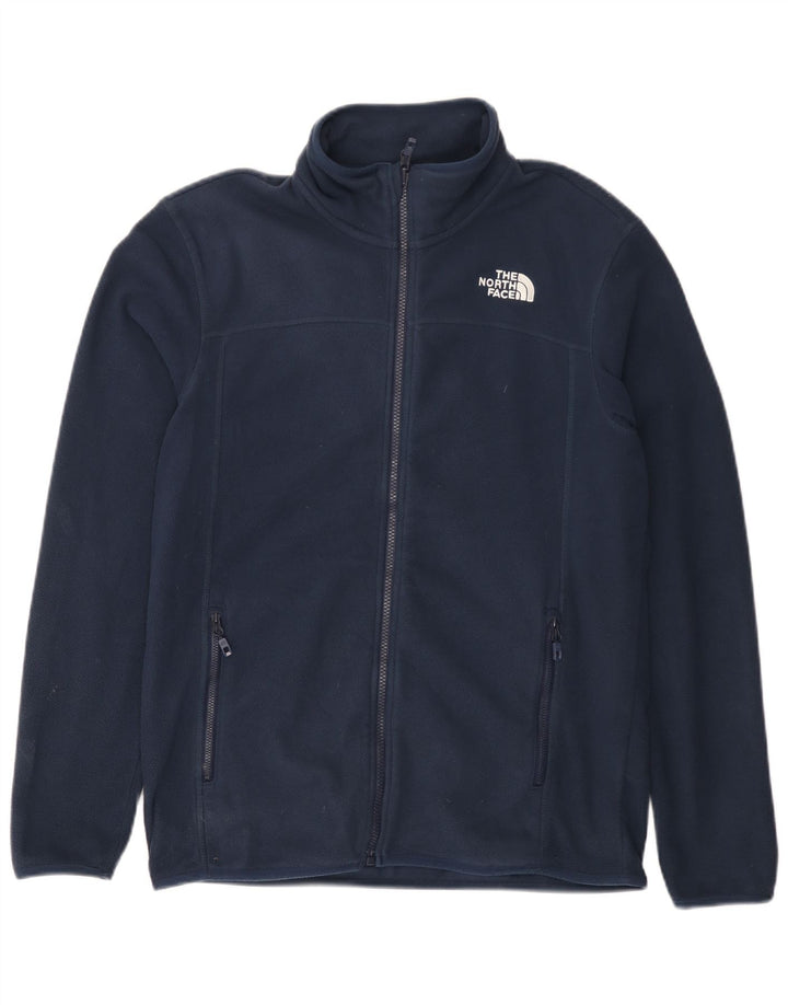 Giacca in pile da uomo THE NORTH FACE UK 38 Poliestere blu navy medio