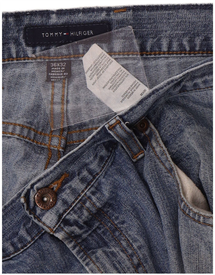Jeans dritti da uomo Tommy Hilfiger W36 L32 cotone blu
