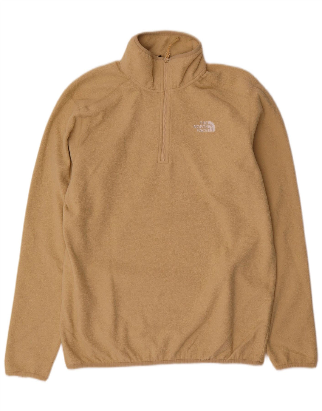 Maglione in pile da uomo con zip e collo The North Face Poliestere beige medio