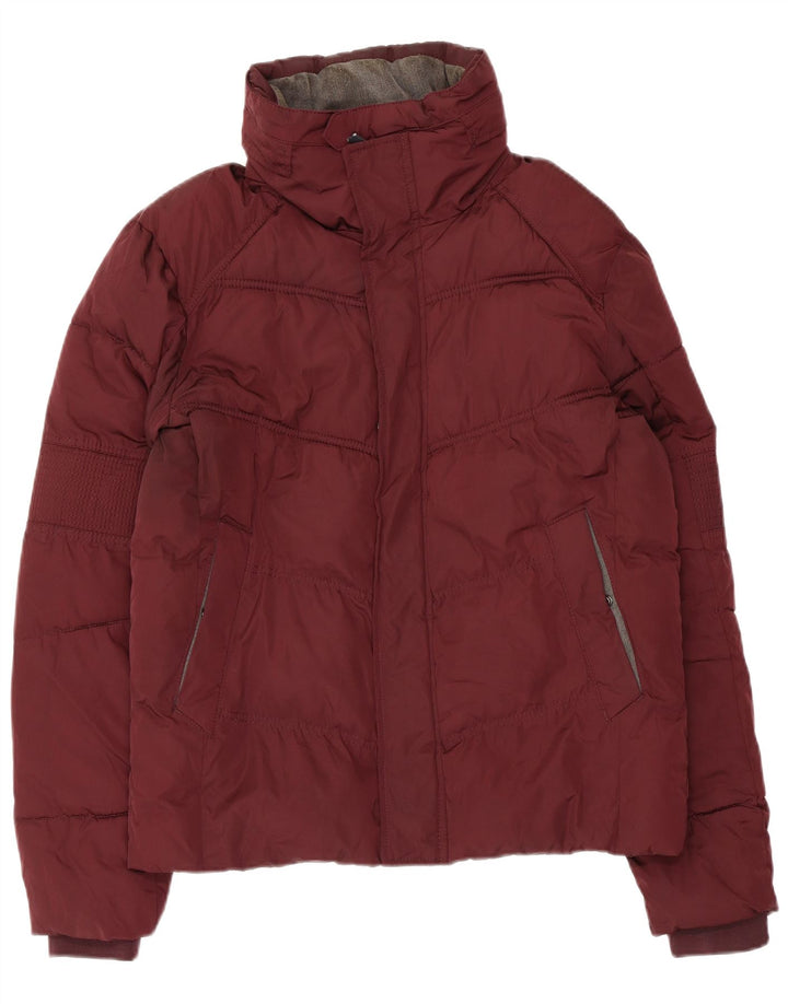 Giacca imbottita da uomo Zara UK 38 poliestere marrone medio