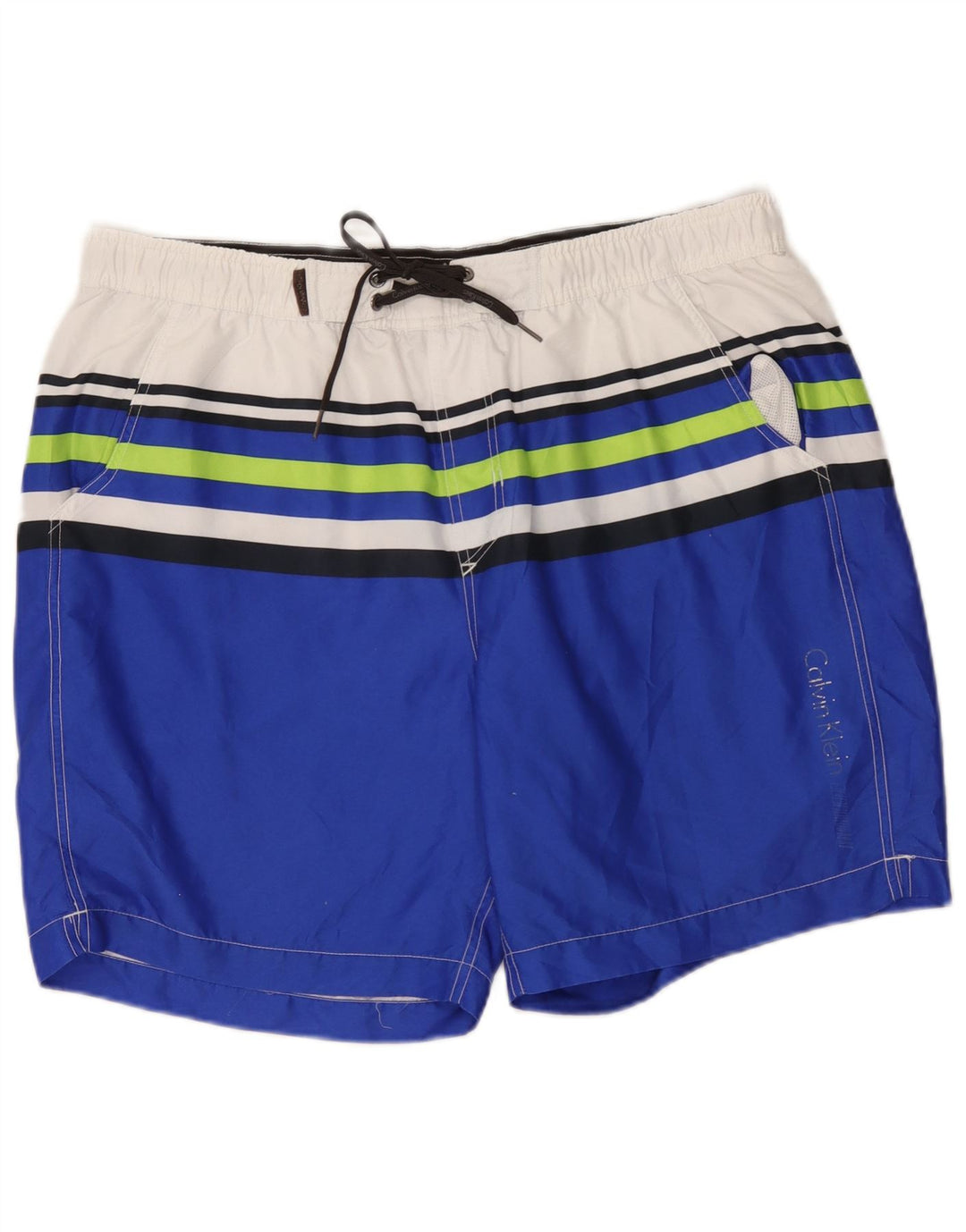 Pantaloncini da bagno da uomo Calvin Klein XL blu poliestere color block