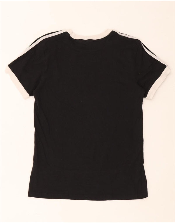 Maglietta da donna Adidas Top UK 4 XS in cotone nero