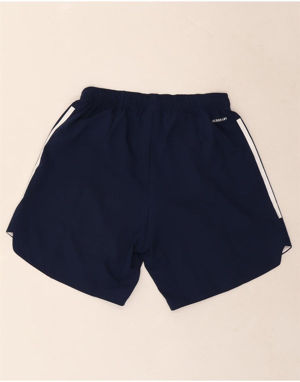 Pantaloncini sportivi Adidas Aeroready da uomo medi in poliestere blu navy
