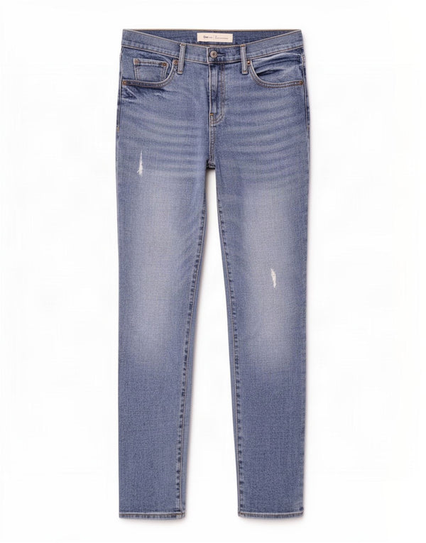Jeans Gap Girlfriend Distressed Slim da Donna W28 L27 Cotone Blu