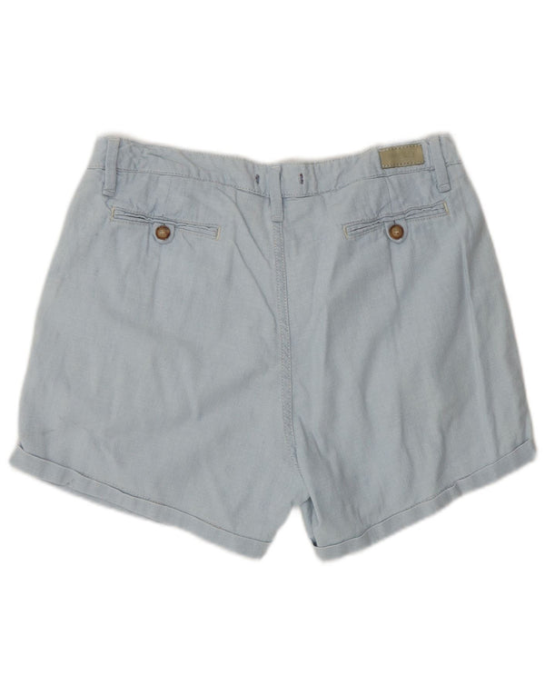 RIFLE Womens Pegged Chino Shorts W29 Medium Blue