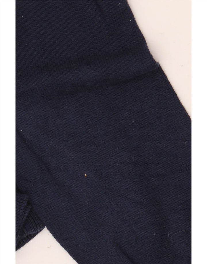 Maglione maglione girocollo da uomo Marks & Spencer grande cotone blu navy