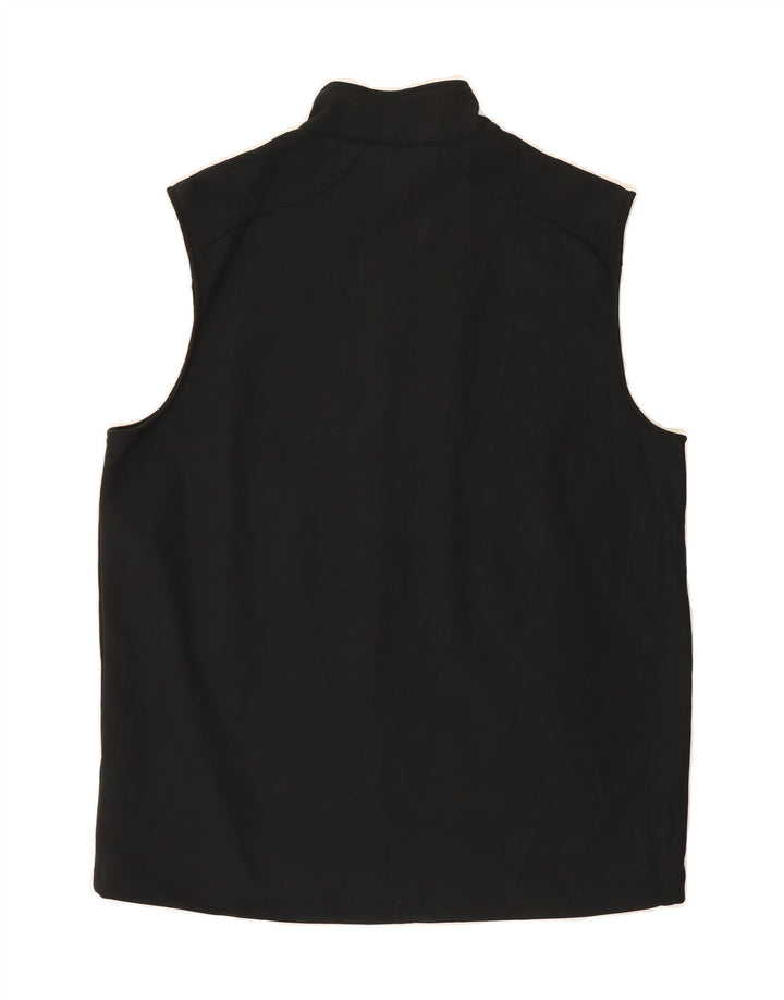 EDDIE BAUER Mens Gilet UK 42 XL Black Polyester Vintage Eddie Bauer and Second-Hand Eddie Bauer from Messina Hembry 