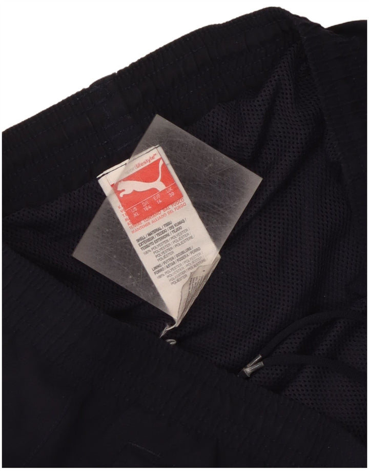 Pantaloncini sportivi Puma da bambino 13-14 anni in poliestere blu navy