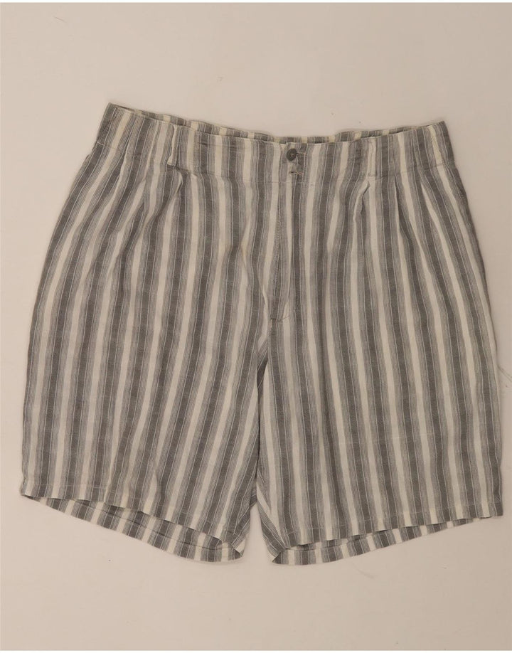 Pantaloncini chino da uomo POP 84 W38 XL a righe grigie