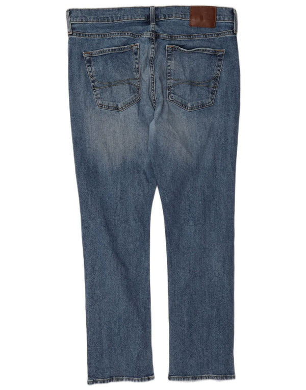 Jeans dritti slim da uomo Hollister W34 L30 cotone blu
