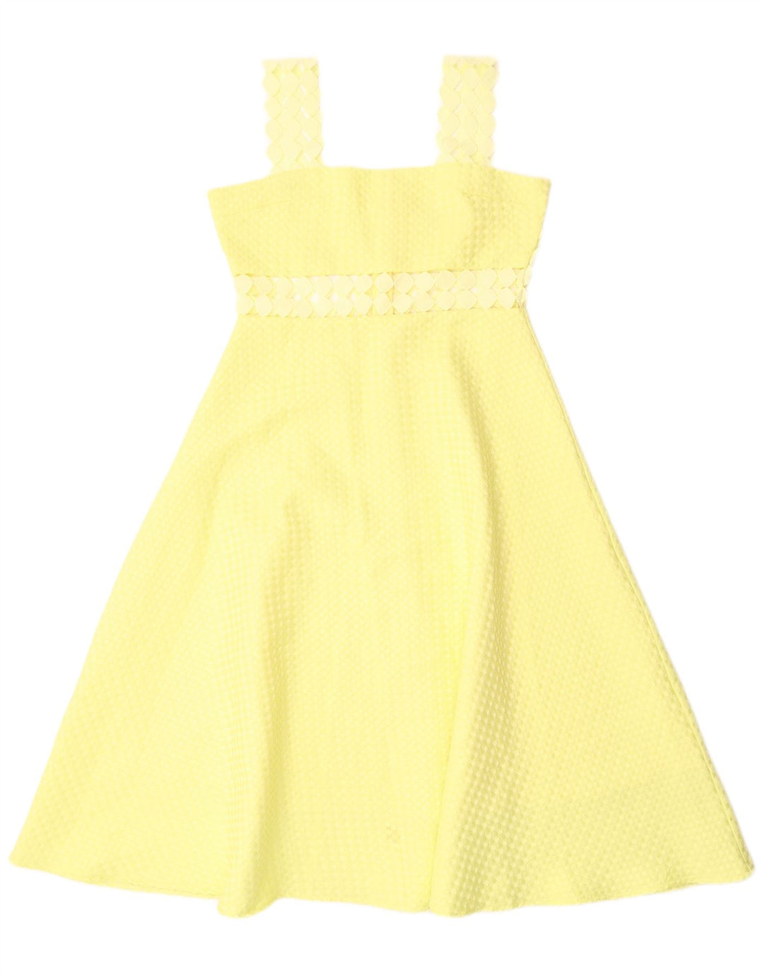 Abito a trapezio senza maniche da donna Paperlace UK 12 Poliestere giallo medio