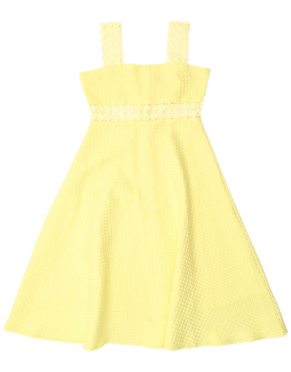 Abito a trapezio senza maniche da donna Paperlace UK 12 Poliestere giallo medio