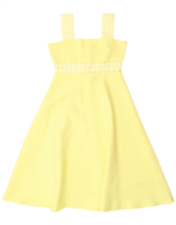 Abito a trapezio senza maniche da donna Paperlace UK 12 Poliestere giallo medio