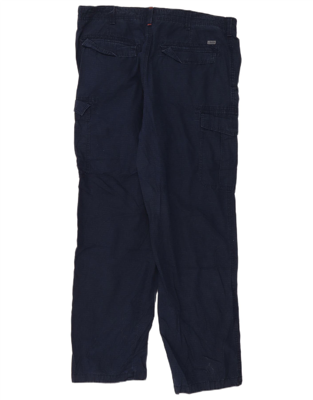 Pantaloni cargo dritti da uomo Izod W36 L32 in cotone blu navy