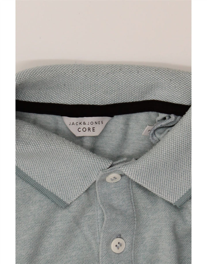 JACK & JONES Mens Polo Shirt Large Blue Cotton Vintage Jack & Jones and Second-Hand Jack & Jones from Messina Hembry 