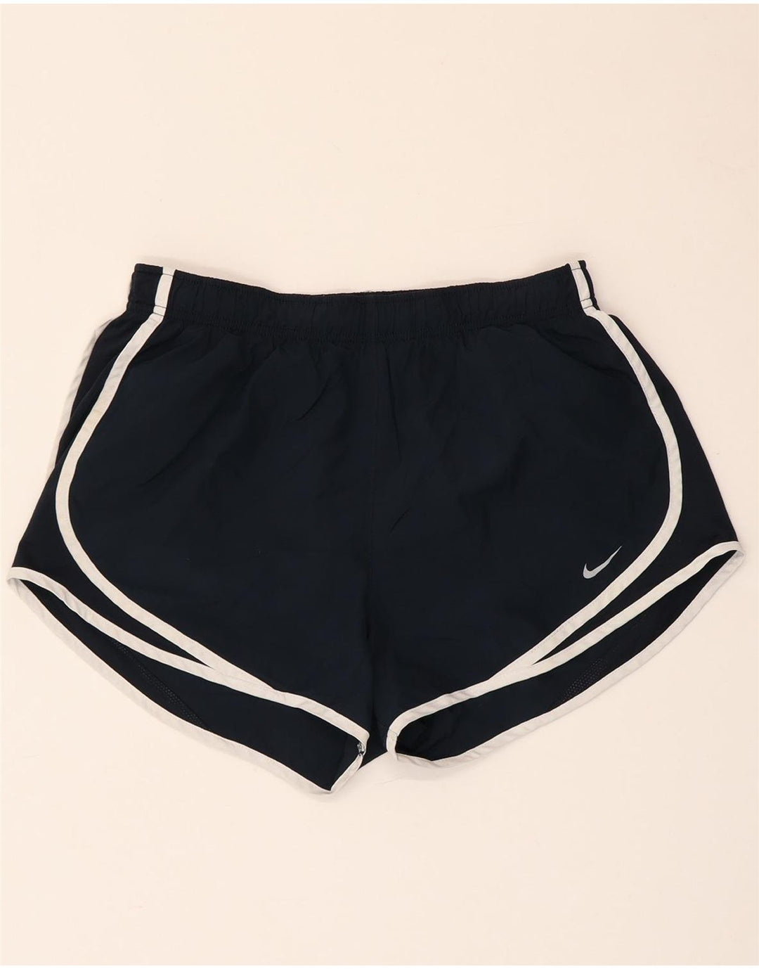 Pantaloncini sportivi NIKE da donna Dri Fit UK 14 medio blu navy poliestere