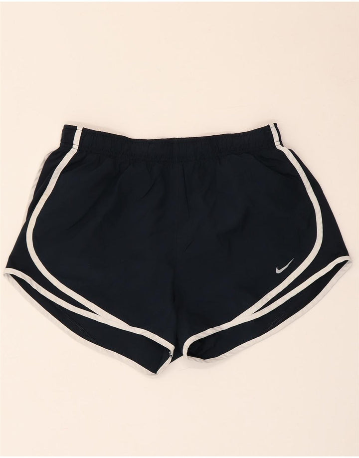 Pantaloncini sportivi NIKE da donna Dri Fit UK 14 medio blu navy poliestere