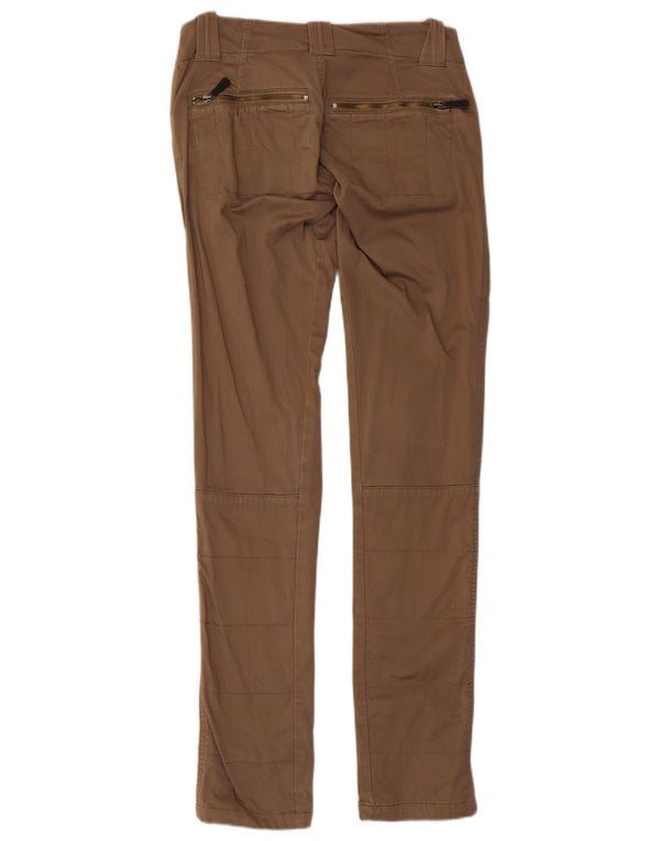 Pantaloni cargo slim da donna Diesel W28 L33 in cotone marrone