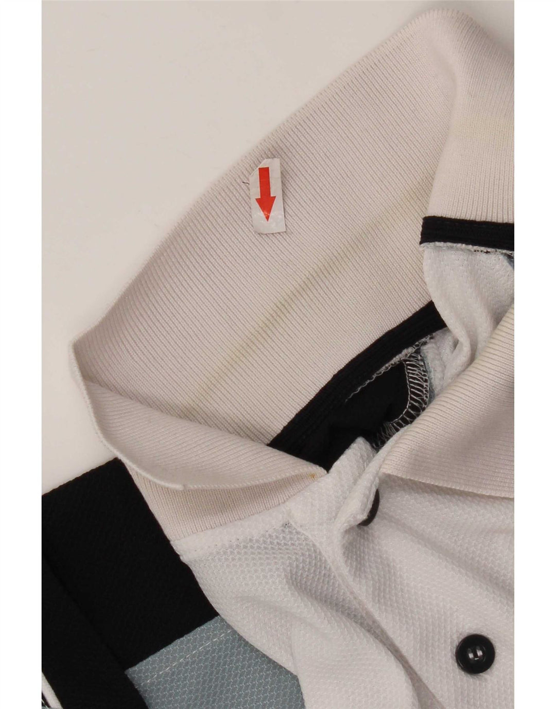 Polo da uomo AUSTRALIAN L'ALPINA Large in poliestere color block bianco