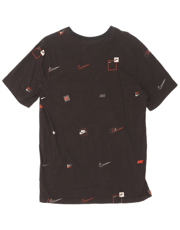T-shirt grafica da uomo Nike Top grande in cotone nero