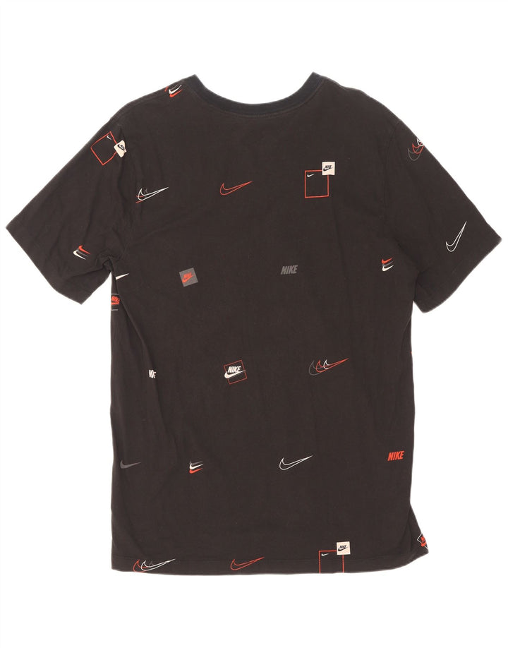 T-shirt grafica da uomo Nike Top grande in cotone nero