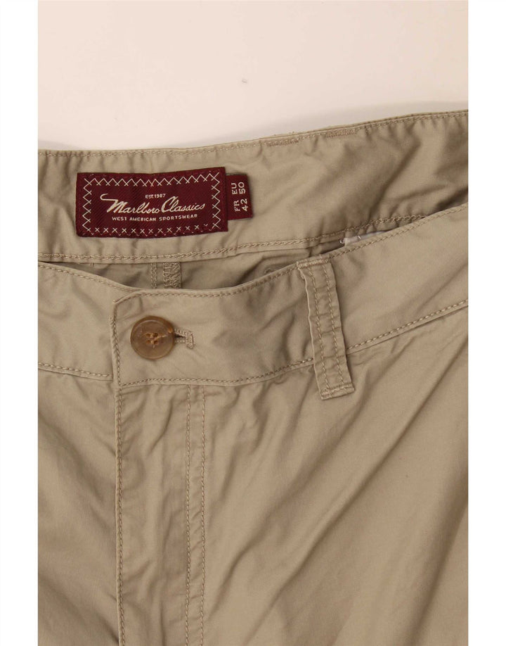 Pantaloncini chino da uomo Marlboro Classics EU 50 Large W36 Khaki