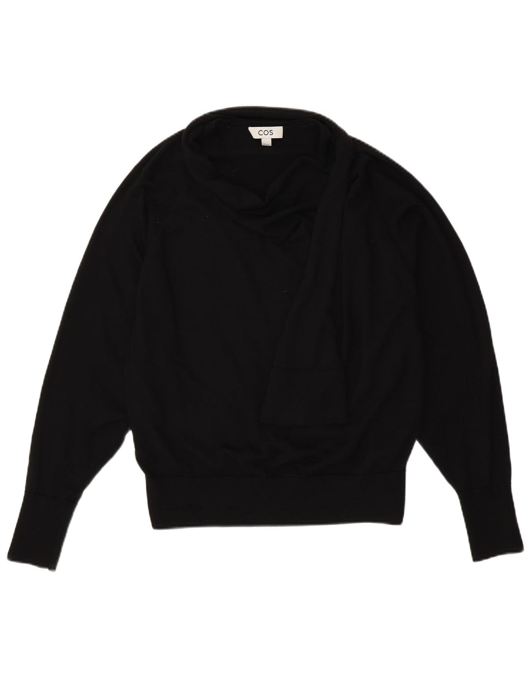 COS Maglione oversize da donna con collo a scialle UK 10 Piccolo in lana nera