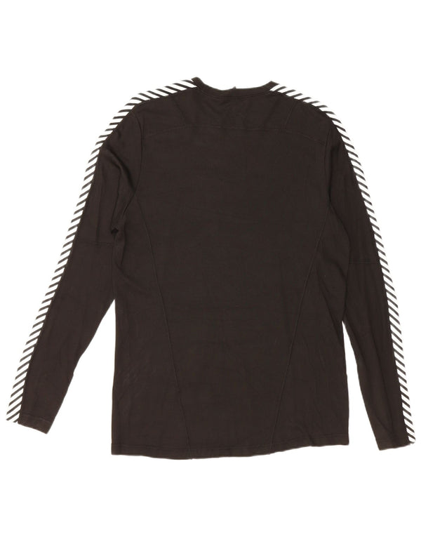 HELLY HANSEN Top da uomo a maniche lunghe medio nero color block in polietilene