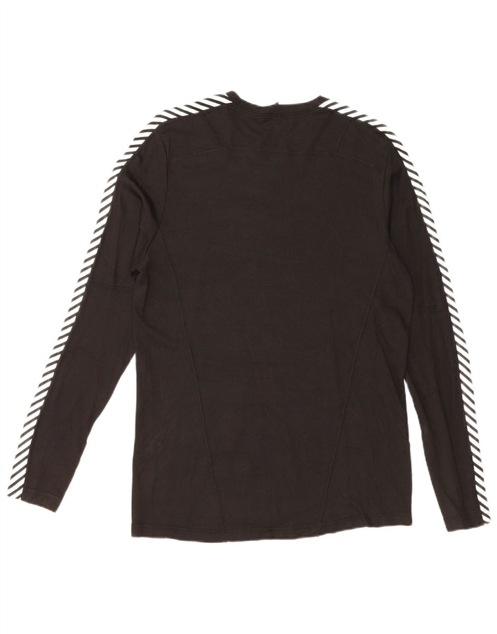 HELLY HANSEN Top da uomo a maniche lunghe medio nero color block in polietilene