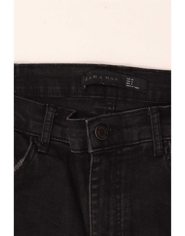 Jeans skinny effetto invecchiato da uomo Zara EU 40 medio W31 L29 neri