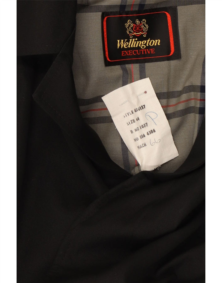 Trench da uomo WELLINGTON UK 44 2XL Poliestere nero