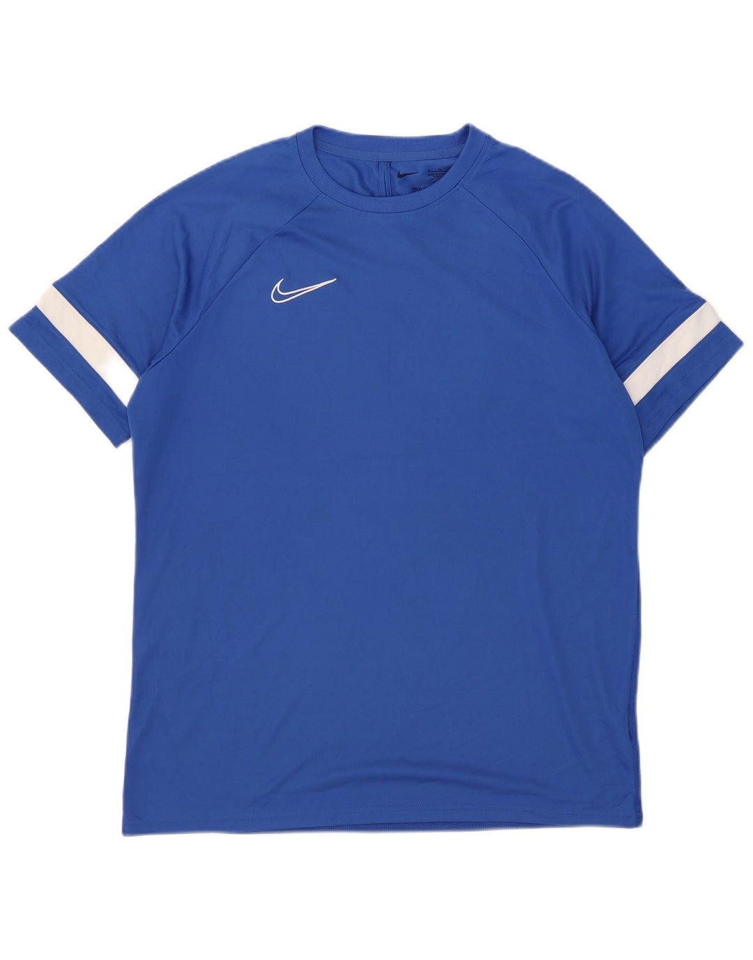 T-shirt Nike da uomo Dri Fit Top XL blu poliestere color block