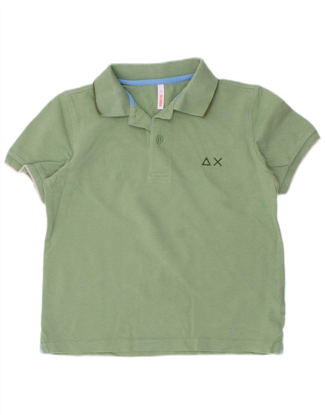 Polo Sun68 da bambino 5-6 anni in cotone verde