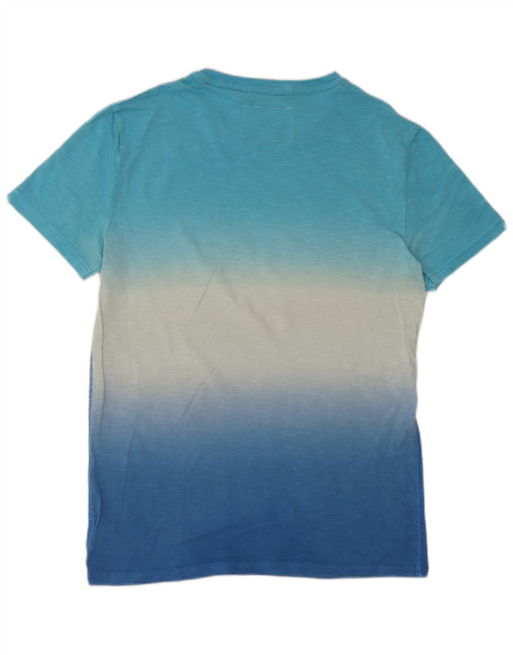 T-shirt da uomo Superdry Top Small blu in cotone tie dye