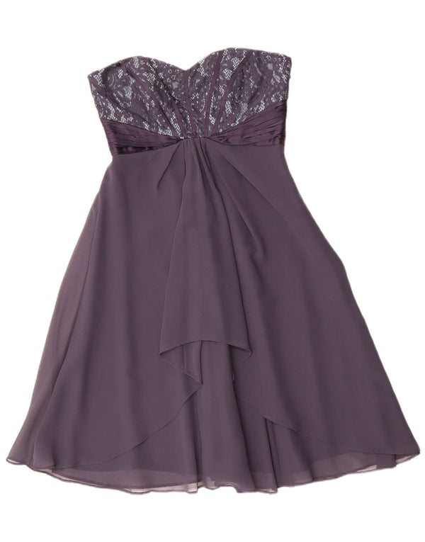 Abito senza spalline da donna Coast UK 10 Piccolo poliestere viola
