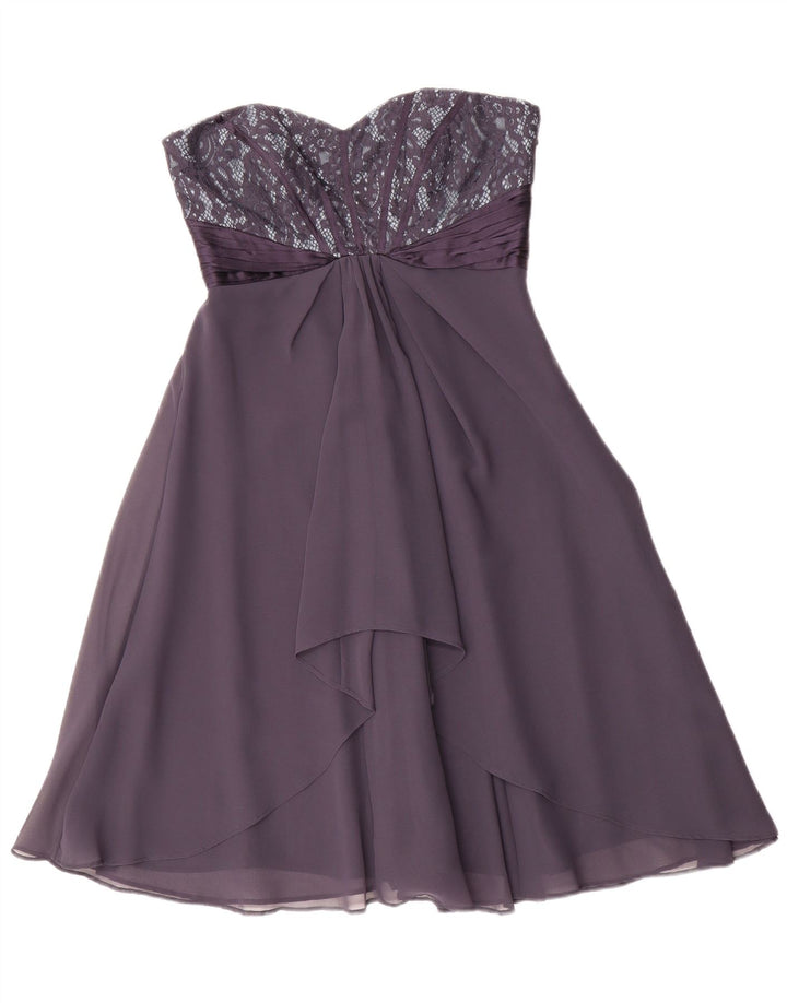 Abito senza spalline da donna Coast UK 10 Piccolo poliestere viola