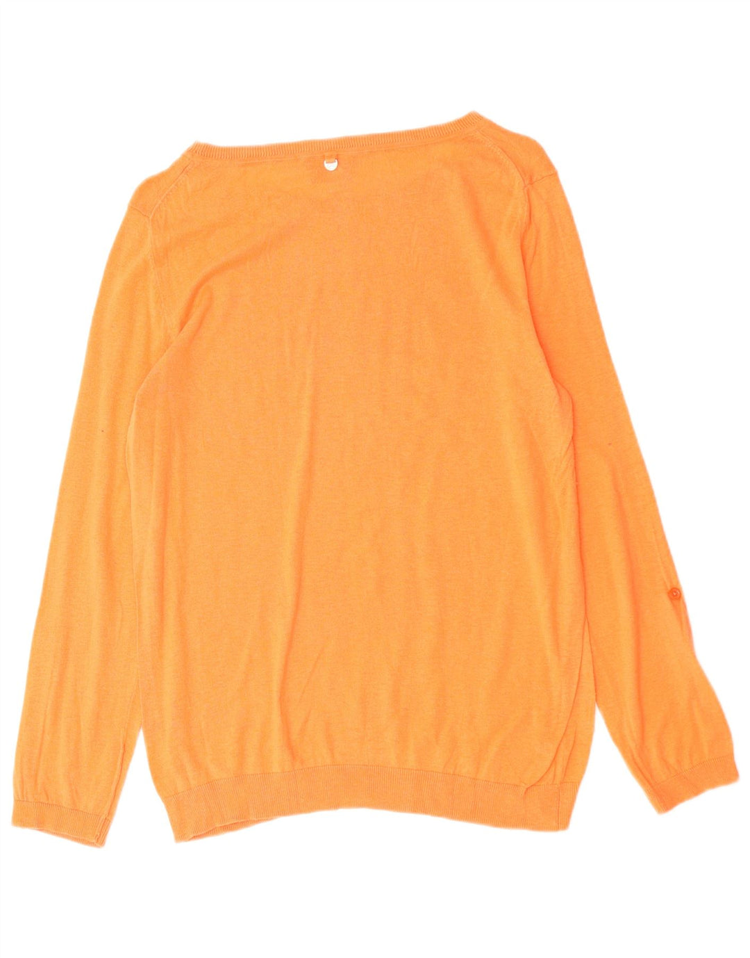 MASSIMO DUTTI Maglione da donna con scollo a barchetta UK 14 Seta arancione medio